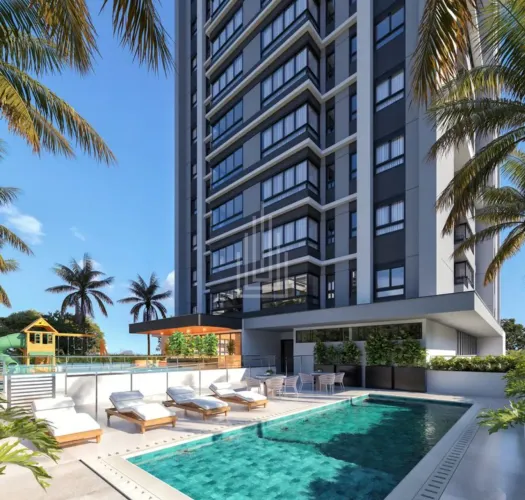 Apartamentos à Venda no Edifício Aurum Residence localizado na Rua Santos Dumont, Centro.