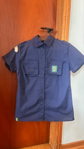 Camisa azul feminina Escoteiros Do Brasil