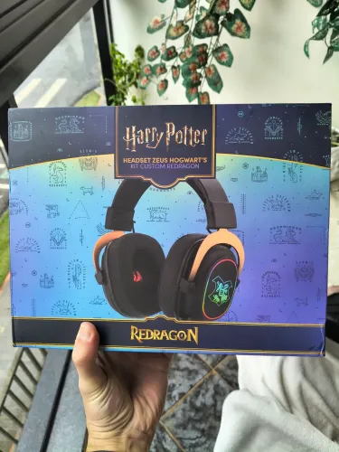 Headset Gamer Redragon Zeus Harry Potter Customizável, Ed. Especial (Novo/Lacrado)