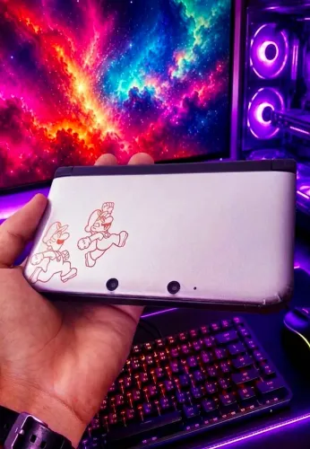 Nintendo 3DS XL 32GB/64GB cheio de jogos como Pokémon, Mario, Zelda e Kirby