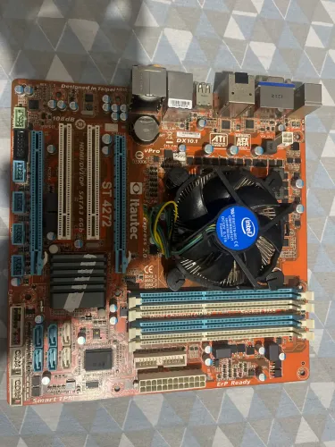 Placa mãe itautec com 4 slot de memória ram processador i7 2600 com. Cooler e espelhos 