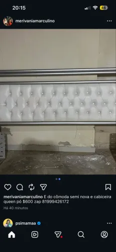 VENDO CABECEIRA E CÔMODA CAMA QUEEN