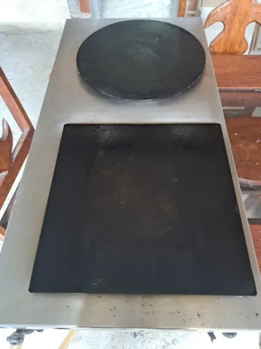 Chapa de crepe francês a gás 