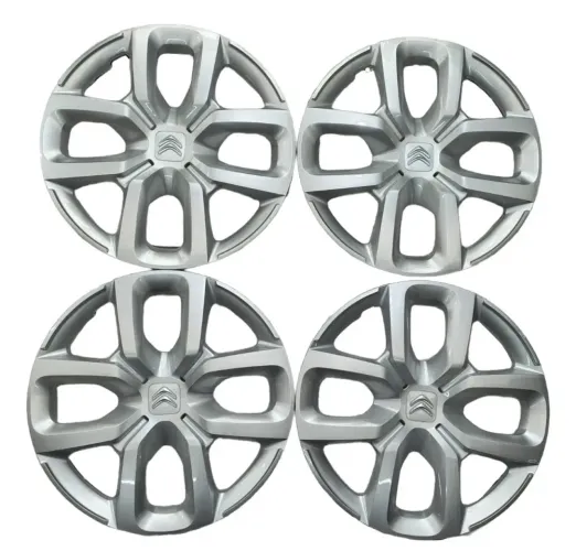 Kit 4 Calotas Roda Novo Citroen C3 Original 