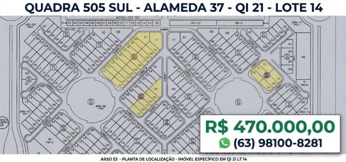 Lote na 505 sul - 360M²