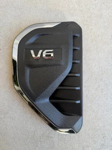 Par de Molduras do Paralama Dianteiro Ford Ranger V6 Cromadas (2024)