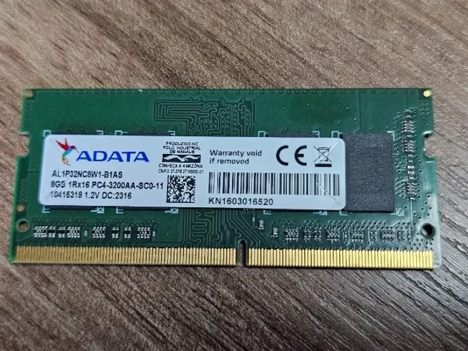 Memória RAM DDR4 8GB 3200MHz Notebook ADATA (Original)