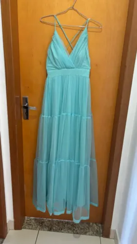 Vestido de festa Azul Claro - TAM P/M