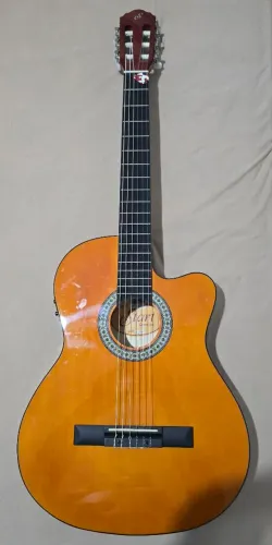 Violão Elétrico Giannini NF-14 Start Flat Náilon Mogno