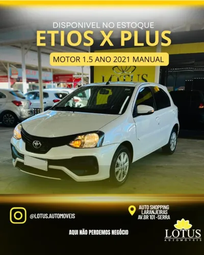 Toyota Etios X Plus 1.5 Flex 16V 5P Mec. 2021