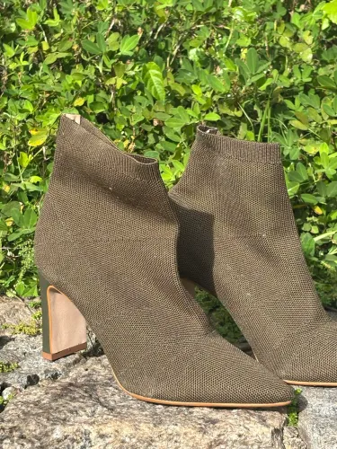 Bota Feminina Jorge Bischoff Knit Verde militar