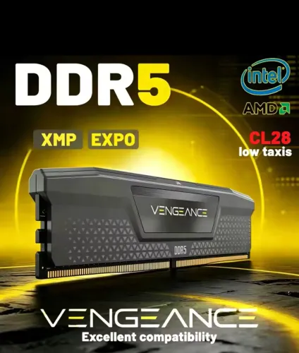 Memória RAM Corsair Vengeance DDR5 8GB 5200MHz CL28 Original