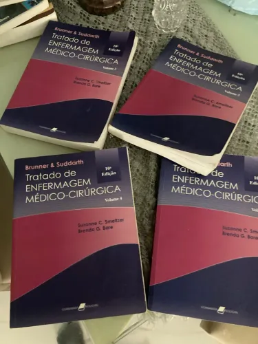 Livro Tratado de ENFERMAGEM MÉDICO-CIRURGICA 4 volumes