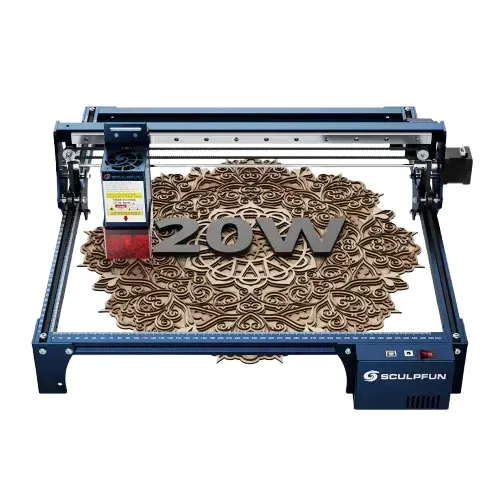 Gravadora e Cortadora a Laser Sculpfun S30 Pro Max 20W + Rolo RA Pro Max Completa