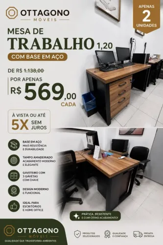 Vendo mesas de escritório