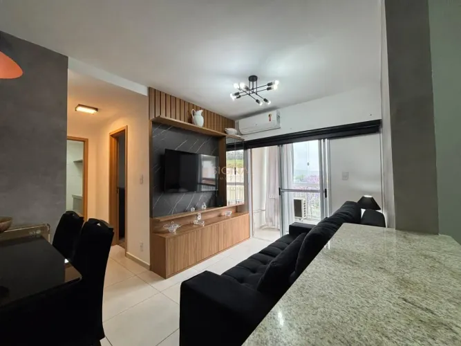 Apartamento Mobiliado para alugar 2 quartos sendo uma suíte 2 vagas no condomínio Bom Past