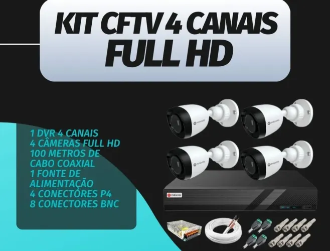 Instalações inclusas.... Câmeras de Segurança com HD e DVR