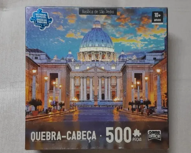 Quebra-cabeça 500 Peças Basílica de São Pedro Game Office Completo