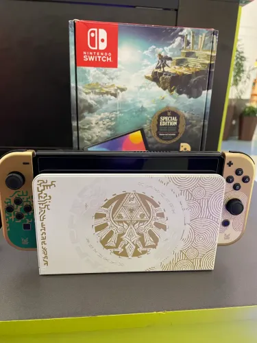 Switch Oled Zelda Edition 128gb (Trocas)