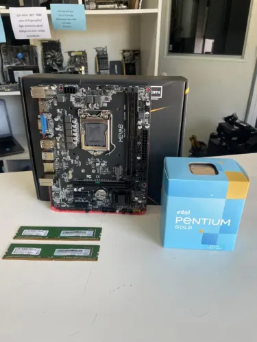 Kit Upgrade Intel 10ªGeração/pentium g6405 /8gb mem ddr4/placa mae h510 ddr4 garantia e nf
