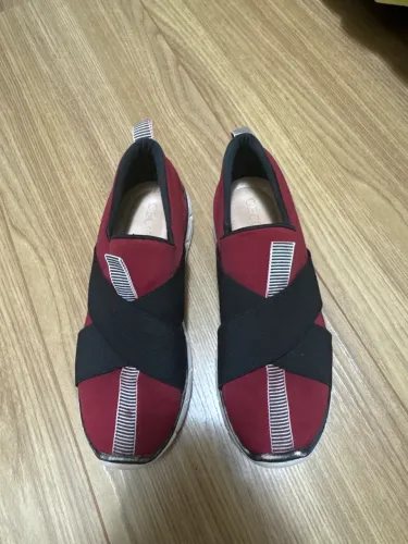 Tênis Cecconello Slip-On Bordô Elástico Tam 35 - Original