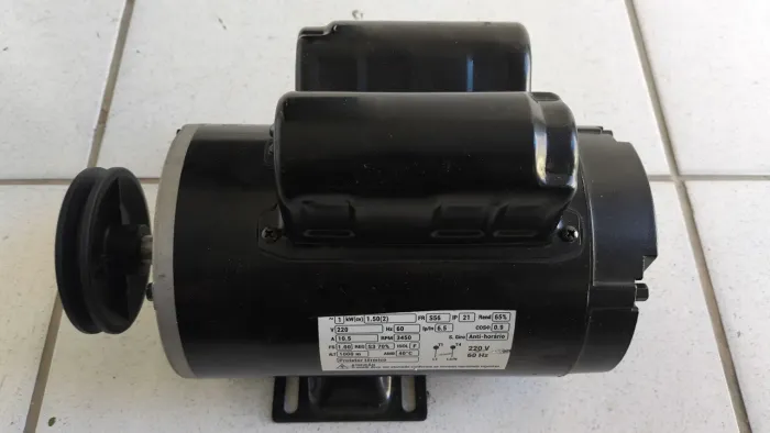 Motor monofásico 2cv 3450rpm sentido anti horário