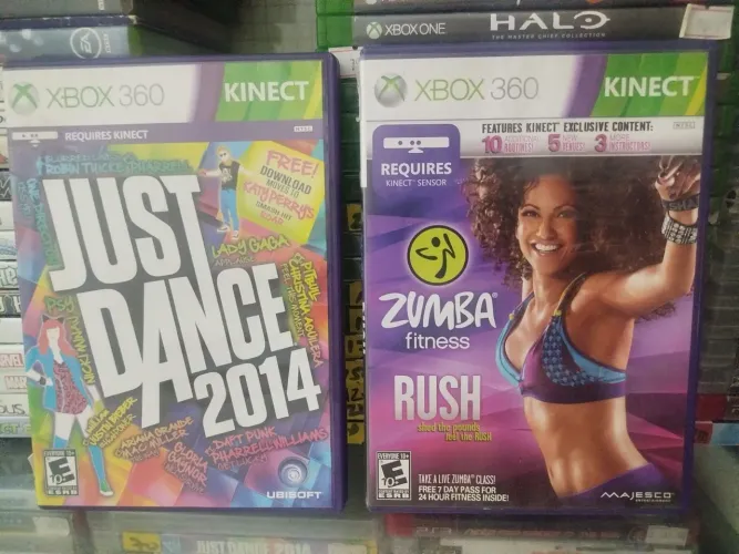 Just dance 2014 e Zumba ambos de Kinect