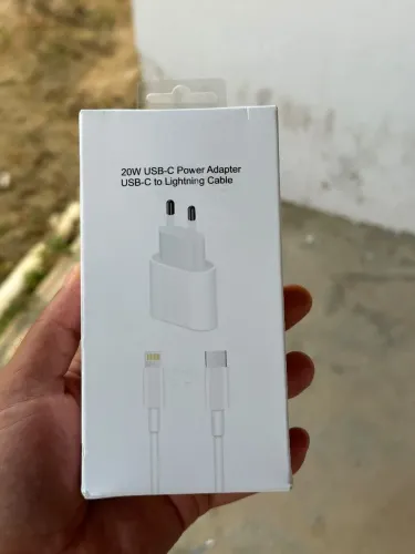 Carregador iPhone Turbo 20W Fonte + Cabo USB-C Lightning Rápido