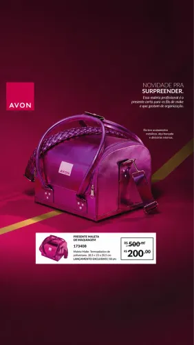 MALETA PRA MAQUIAGEM AVON 