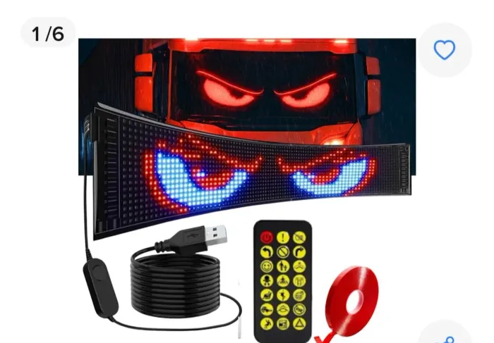 2 Paineis luminosos led olhos devil