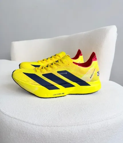 Adidas Adizero Adios Pro 4 Amarelo/Preto Importado Masculino (Foto Real)
