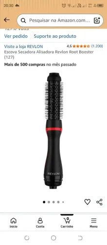 Escova secadora Revlon root booster 110w