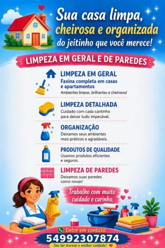 Trabalho com faxinas 