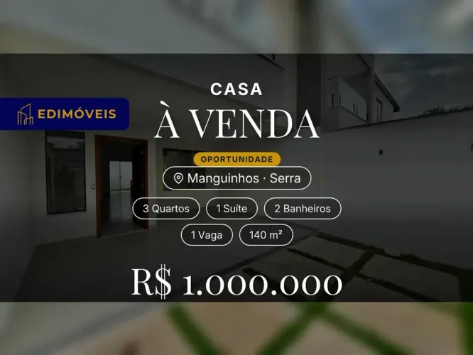 Manguinhos: casa duplex com acabamentos de alto padrão à venda