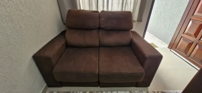 Sofa retrátil 2 e 3 lugares madeira eucalipto 