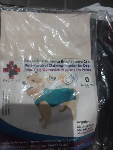 Roupas pôs cirúrgicas para cães quando são castrados n° 0,