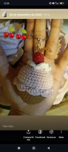 Chaveiros em crochê