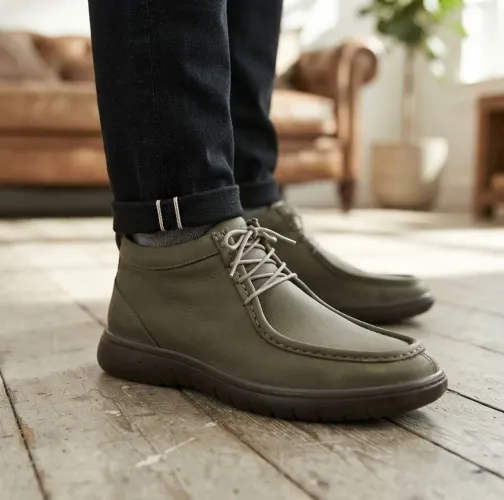 Bota titanium - couro legítimo SCATAMACCHIA