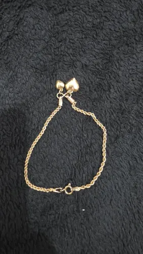 Tornozeleira em ouro 18k