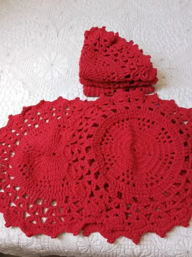 Jogo americano de crochê 