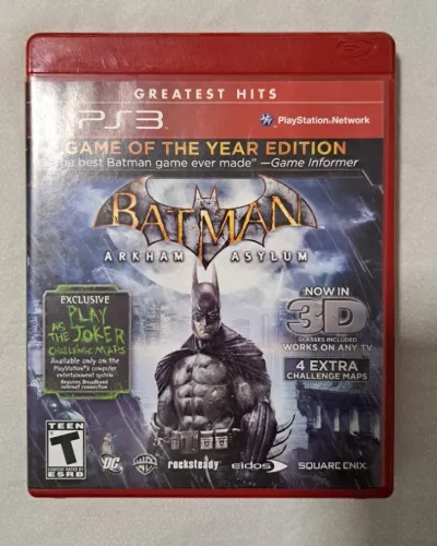 Batman Arkham Asylum - Jogo PS3 (Original, Usado em Ótimo Estado)