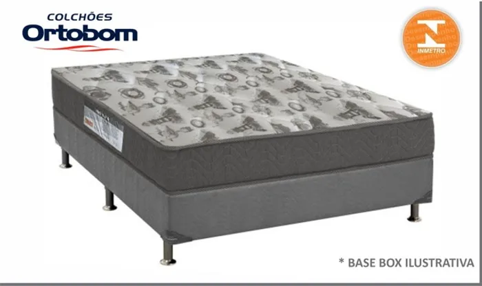 Quarto cama colchão Box casal ortobom