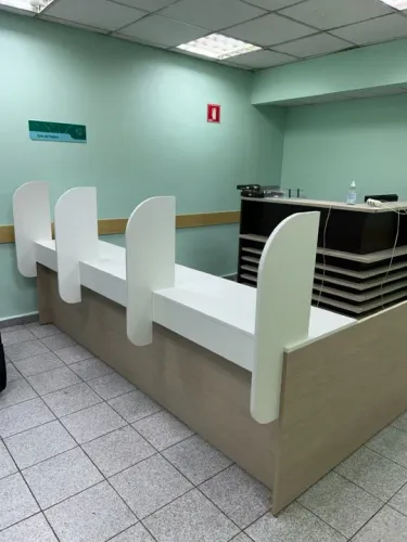 Móveis para escritório balcão para atendimento 