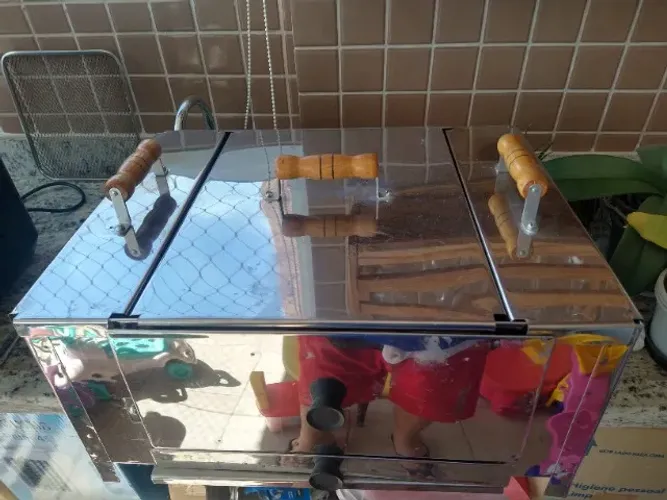 Churrasqueira a carvão ecológica sem fumaça para apartamento - favor ler todo o anúncio