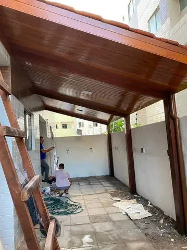 Paulo carpinteiro cobertura pergolado mão francesa caramanchão 