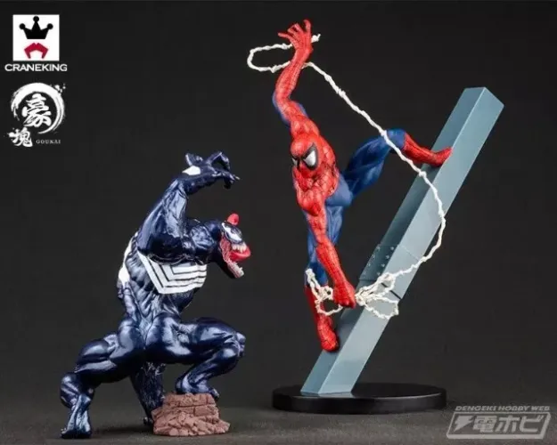 Spiderman + Venon Banpresto Statue Japão Authentic Goukai