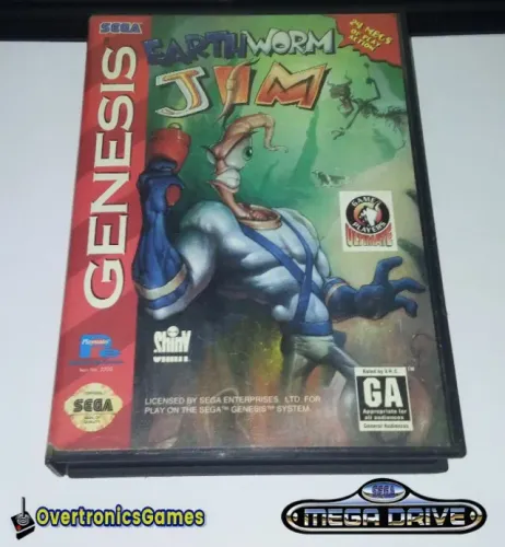 Jogo Original Earth Worm Jim Mega Drive Genesis Leia