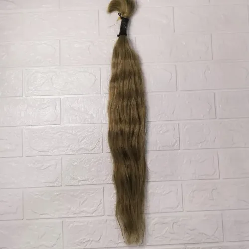 Cabelo Humano 100g 16,50g 65cm  Loiro Mesclado Liso Leve Ondulado Dh