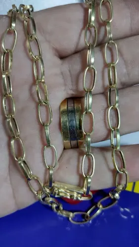 Baguert Cordão Ouro 18 kilates 11 Gramas 5 mm 60 Cm oco