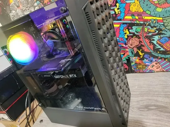 Pc Gamer Novo i3 9100f  Rtx 3050 16 ram 1 ano de garantia Loja Tiger Gamer